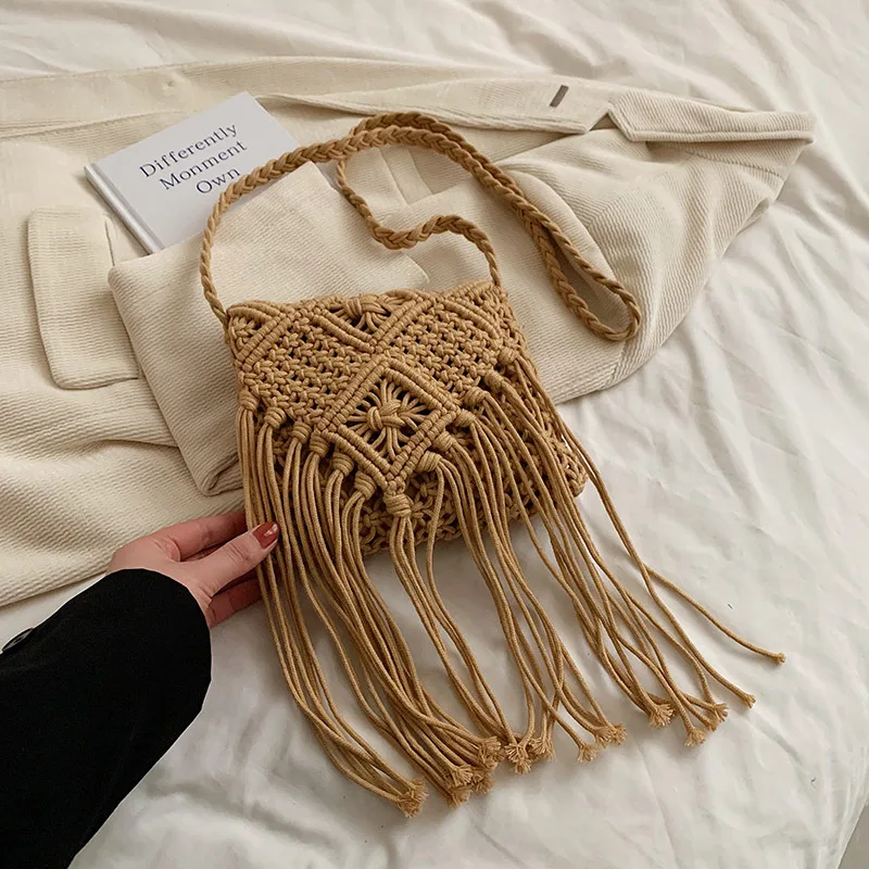 New Straw Bag Bohemian Tassel Beach Bag - Uniqwear