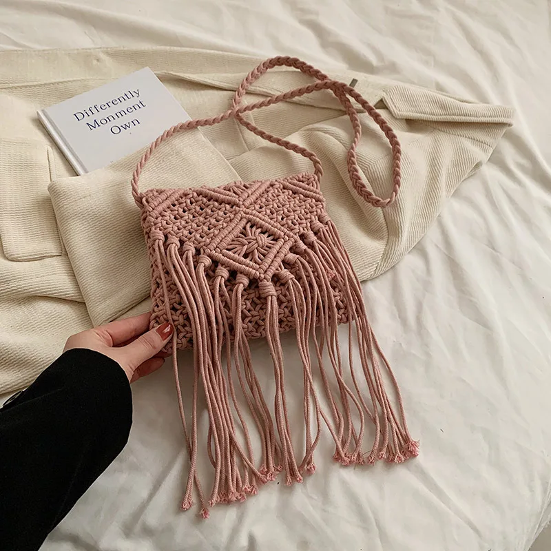 New Straw Bag Bohemian Tassel Beach Bag - Uniqwear