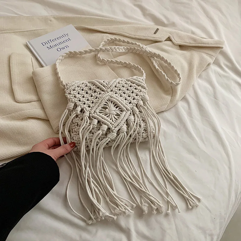 New Straw Bag Bohemian Tassel Beach Bag - Uniqwear
