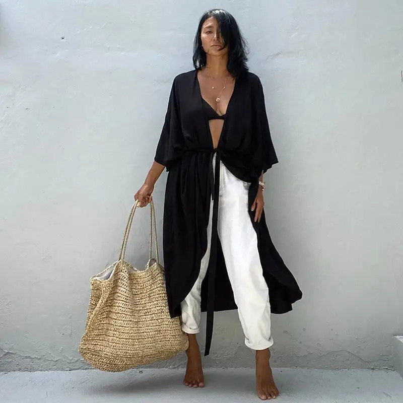 Women's Beach Cover Up Kimono - Uniqwear