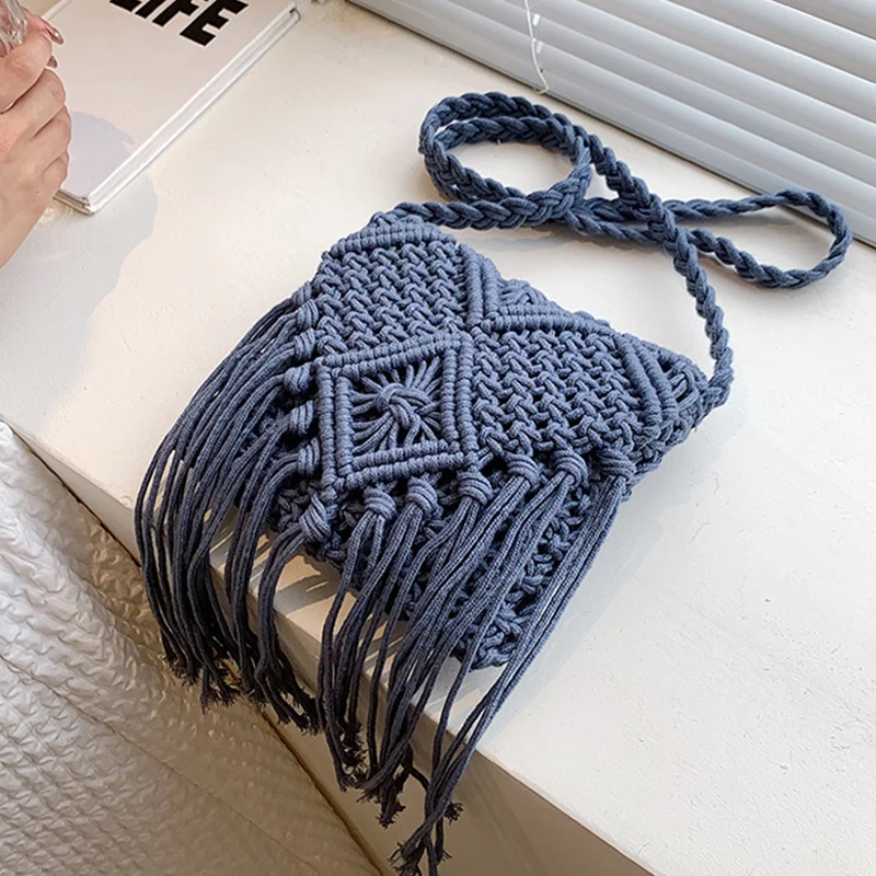 New Straw Bag Bohemian Tassel Beach Bag - Uniqwear