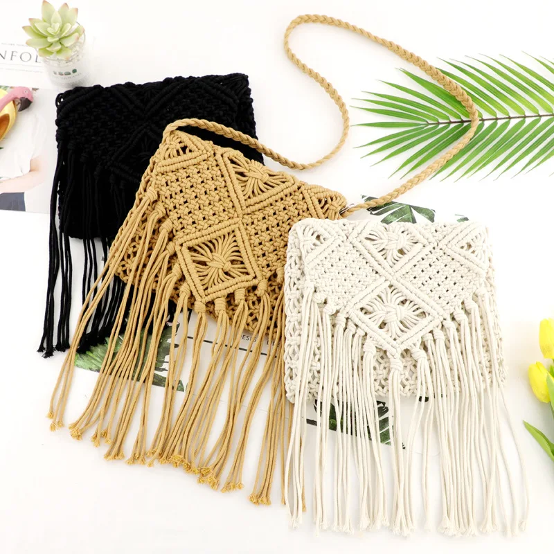 New Straw Bag Bohemian Tassel Beach Bag - Uniqwear