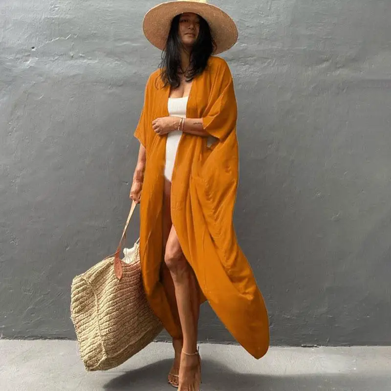 Women's Beach Cover Up Kimono - Uniqwear
