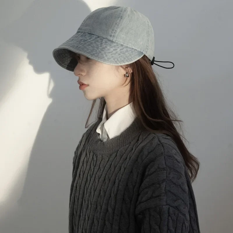 Spring Summer Sun Hats for Women Men Denim Bucket - Uniqwear