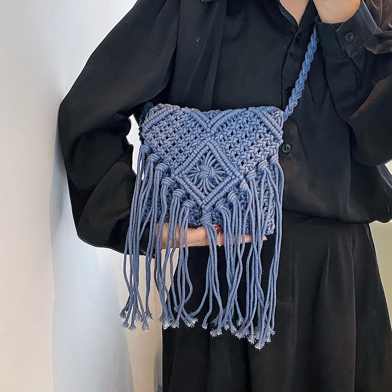 New Straw Bag Bohemian Tassel Beach Bag - Uniqwear