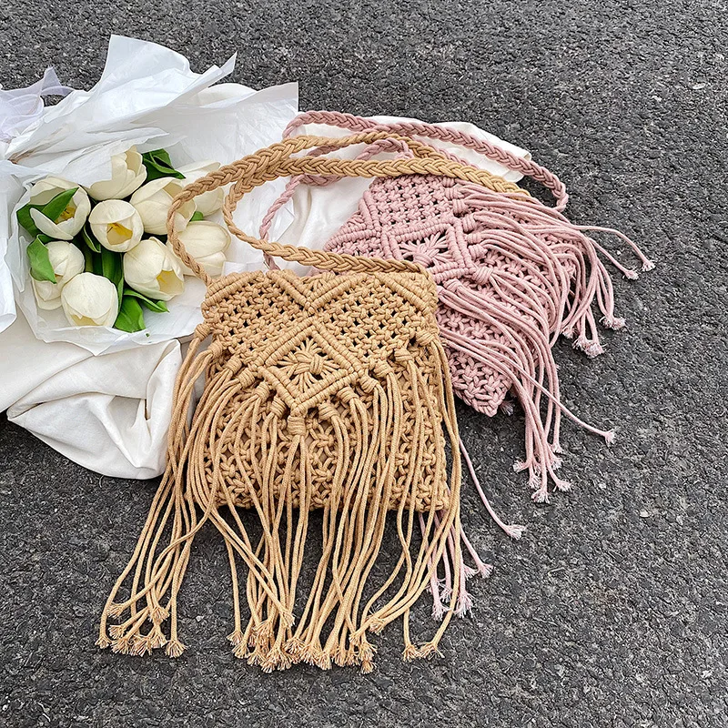 New Straw Bag Bohemian Tassel Beach Bag - Uniqwear