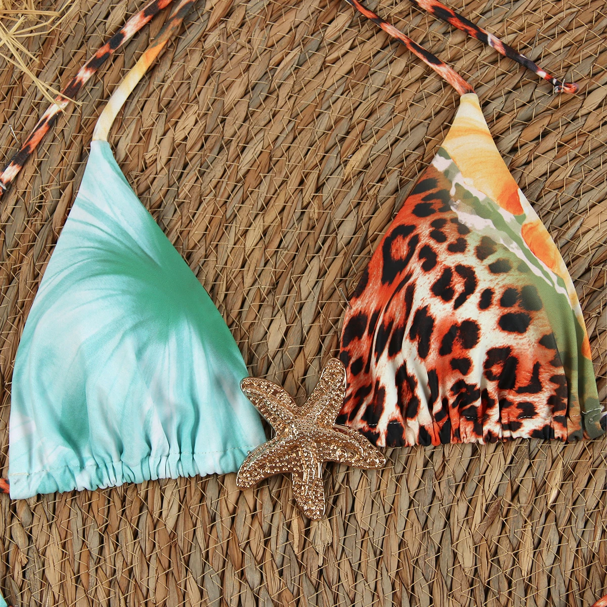 Sexy Print 3 Piece Micro Bikini Women Swimsuit - Uniqwear
